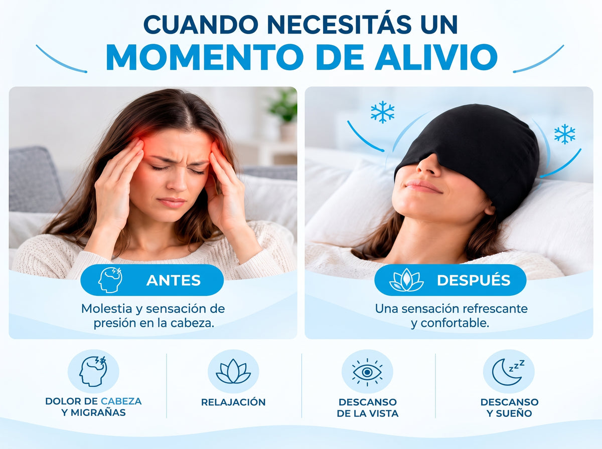 Gorro Anti Migrañas Frío o Calor